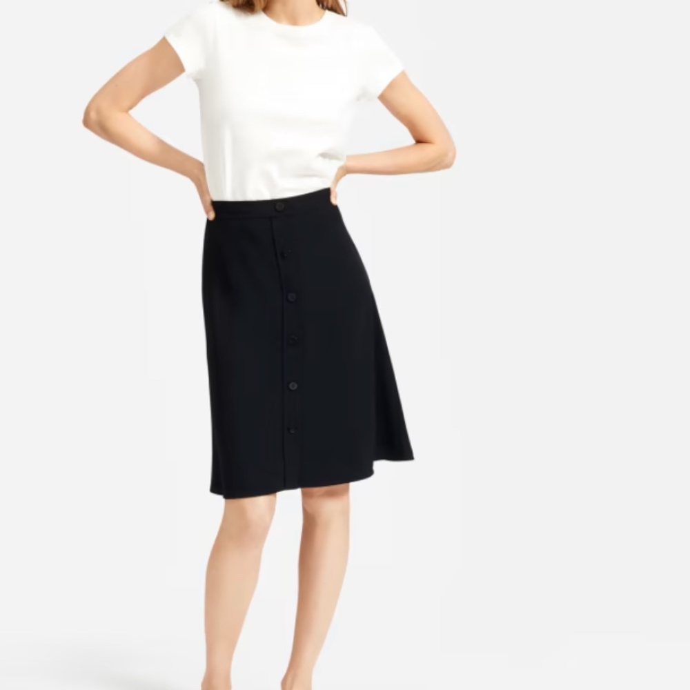 Everlane Japanese GoWeave Swing Skirt